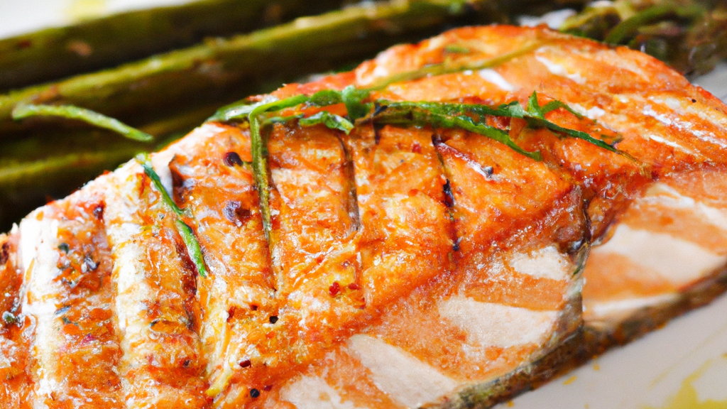 Grilled Salmon with Roasted Asparagus