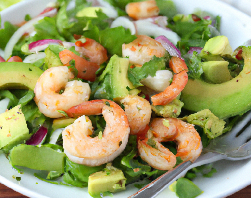 Shrimp and Avocado Salad with Lime Dressing